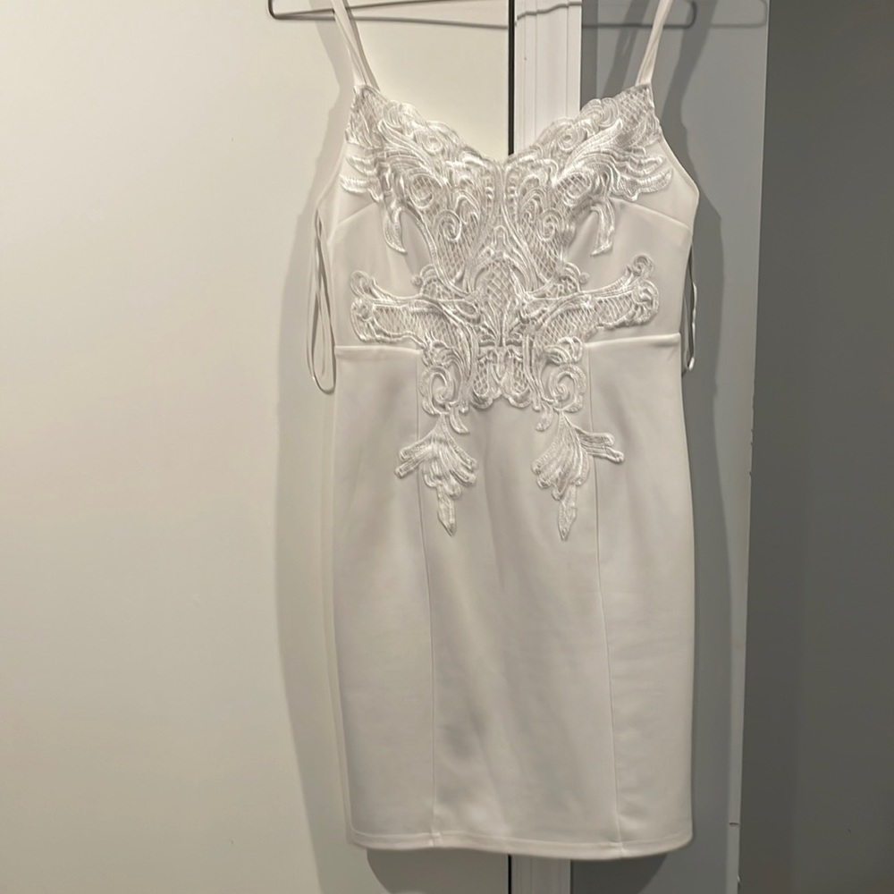 White mini dress